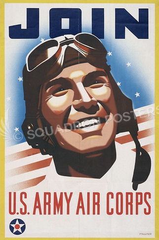 Join U.S Army Air Corps NEW Vintage Reproduction WW2 POSTER 