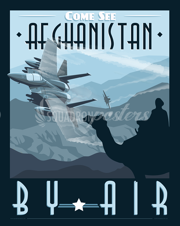 Awesome F-15E Strike Eagle flying in Afghanistan poster Awesome F-15E Strike Eagle flying in Afghanistan poster