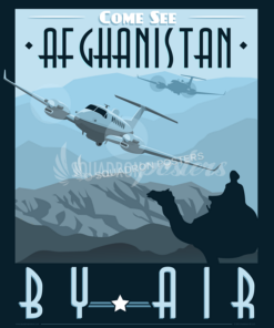 Come See Afghanistan MC-12 Liberty Poster Art by - Squadron Posters!