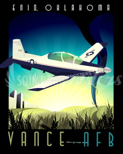 Vance AFB T-6 Texan II poster art