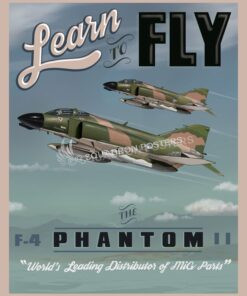 Learn to Fly the F-4 Phantom Learn to Fly Phantom F-4 SP00659 feature-vintage-print