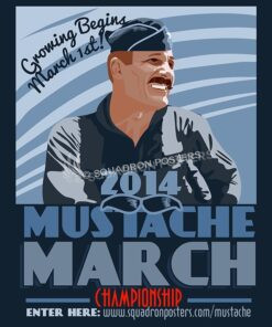 2014 Mustache March Championship 2014-mustache-march-sp00467-vintage-military-aviation-travel-poster-art-print-gift