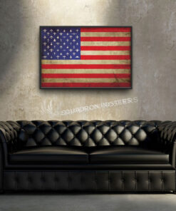 Vintage USA Flag Art by - Squadron Posters!