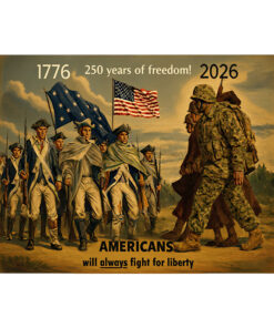 250 Years of Freedom Gold Art