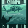 HH-60 Pave Hawk Afghanistan poster art by - Squadron Posters! Military aviation travel poster art.