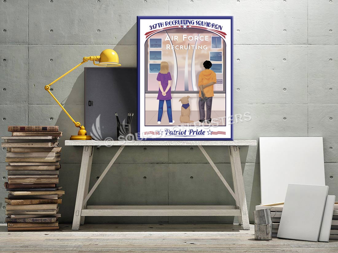 317th RS Washington DC SP00703 canvas-vintage-retro-print