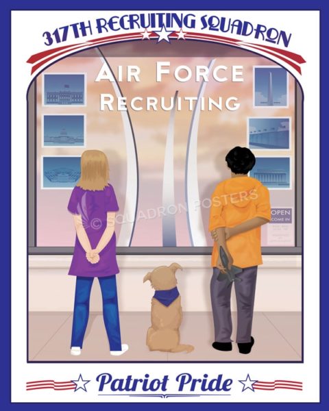 USAF 317th Recruiting Squadron - Squadron Posters