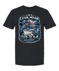 I’m a Lean Mean DD-214 Machine Navy T-shirt