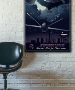 432d OG Creech AFB vintage style military aviation canvas art by Squadron Posters SP01762