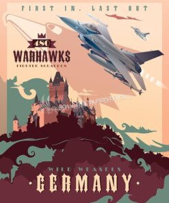 480 FS F-16 Germany Warhawks SP00520-vintage-military-aviation-travel-poster-art-print-gift