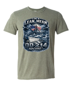 I'm a Lean, Mean, DD-214 Machine Navy T-shirt