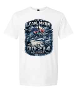 I'm a Lean, Mean, DD-214 Machine Navy T-shirt