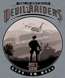 McGuire AFB C-17 621st Contingency Response Wing 621st-crw-dev-raiders-military-aviation-poster-art-print-gift