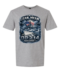 I'm a Lean, Mean, DD-214 Machine Navy T-shirt