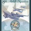 8th Airlift Squadron 75th Anniversary 8 AS 75th Anniversary McChord SP00595-vintage-military-aviation-travel-poster-art-print-gift