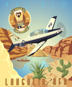 Laughlin AFB 85th FTS T-6 Texan II art by - Squadron Posters!
