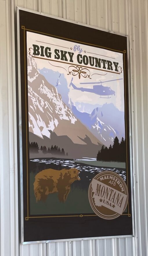 86x56 wall cling by - Squadron Posters!