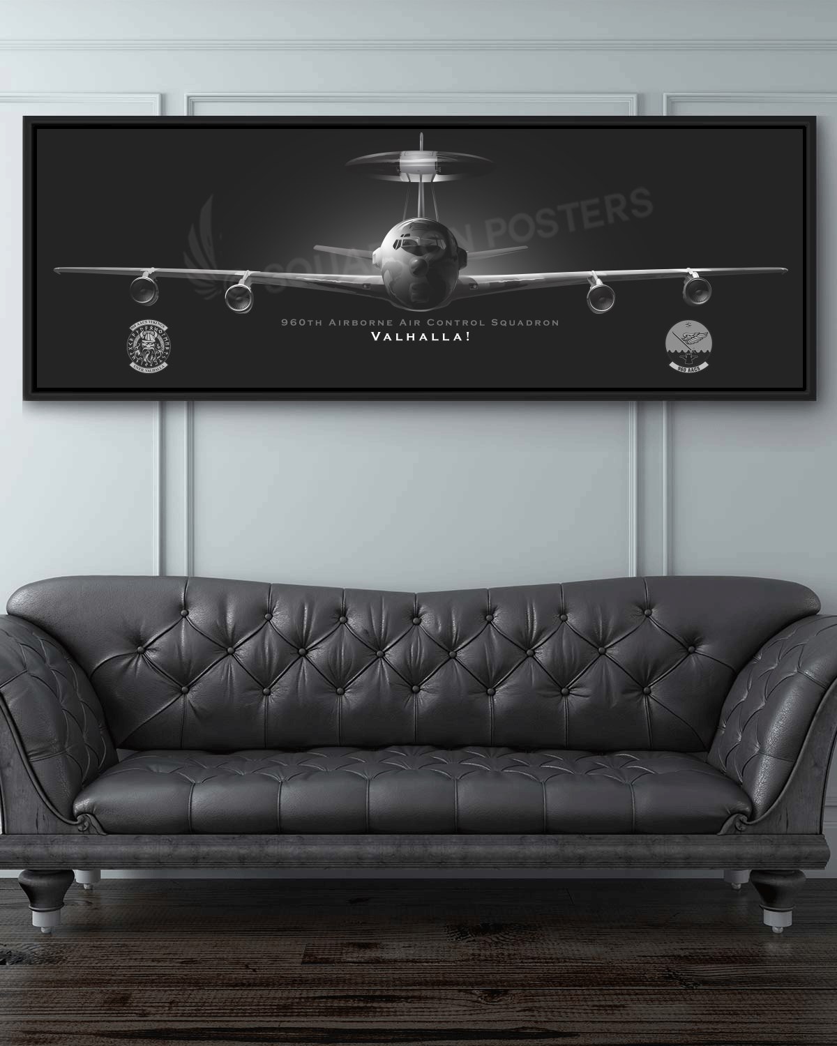 Tinker AFB 960 AACS Jet Black Lithograph