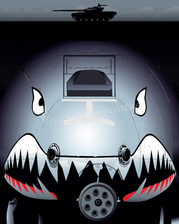A-10 Face Art by - Squadron Posters!