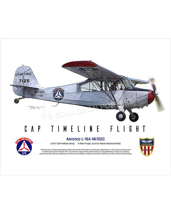 Aeronca L-16A N6702C 16 x 20 FINAL Ron Finger SPN02305MFEAT-jet-black-aircraft-lithograph