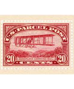 Aeroplane Carrying Mail Stamp (1912) Poster Art by Squadron Posters!