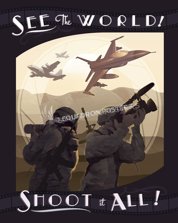 Afghanistan - Combat Camera poster art by - Squadron Posters!