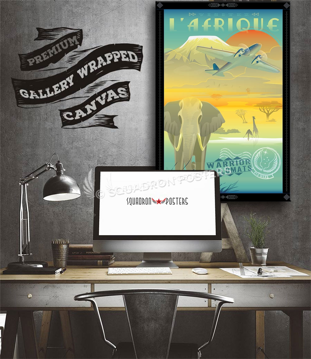 Africa DC-3 818th MSAS SP00678 aircraft-prints-posters-vintage-art