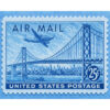 AirMail Golden Gate Stamp Poster Art AirMail Golden Gate Stamp Poster Art