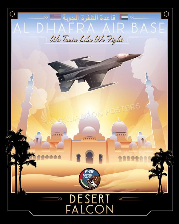 Al Dhafra AB Shaheen Sq 1 Art by - Squadron Posters!