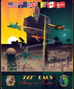 Al-Dhafra-AB-UAE-Kingpin-727th-EACS-featured-aircraft-lithograph-vintage-airplane-poster-art