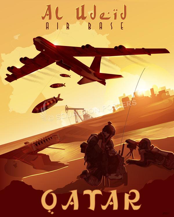 Al Udeid B-52 poster art