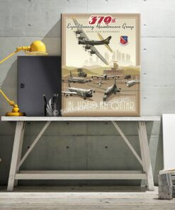 Al Udeid 379 Maintenance V2 SP00709 canvas-vintage-retro-print