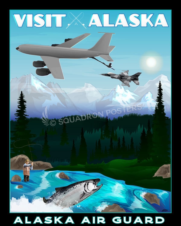 Alaska ANG KC135 Squadron Posters