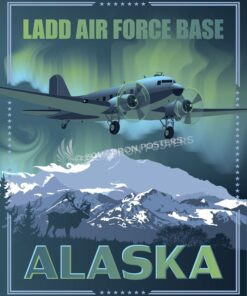 Alaska Ladd AFB C-47 SP00653 feature-vintage-print