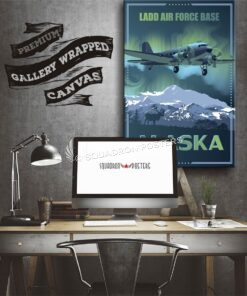 Alaska Ladd AFB C-47 SP00653 aircraft-prints-posters-vintage-style
