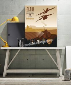 Altus AFB C-17 K-135 97th TRS - 54th ARS - 58th AS - 97th OSS SP00694 canvas-vintage-retro-print