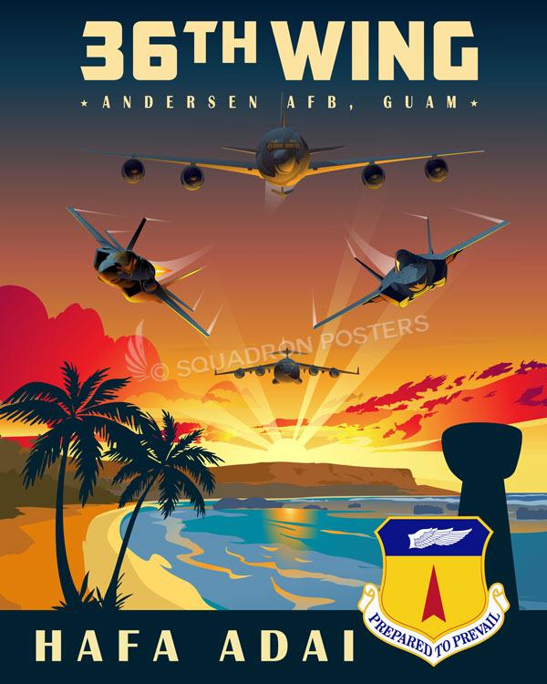 Andersen AFB Guam 36th Wing Art