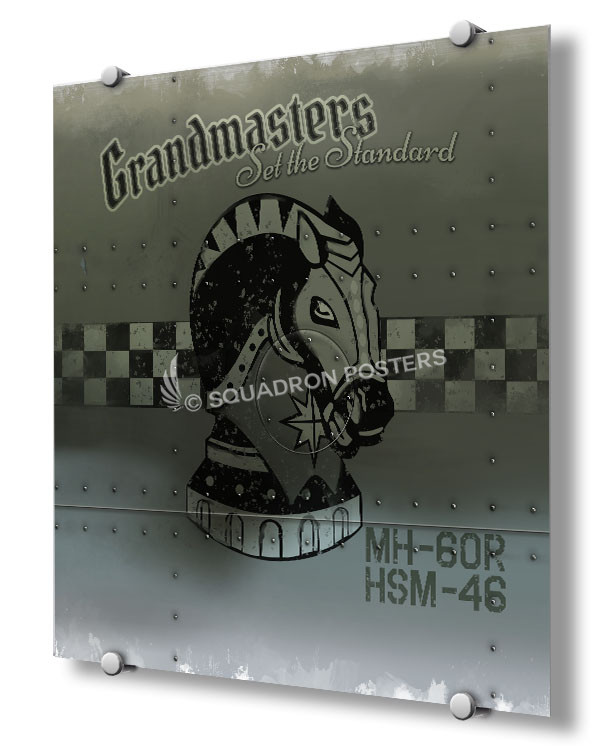 HSM46 "Grandmasters" Nose Art Squadron Posters