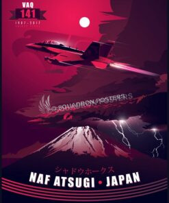 VAQ-141, EA-18G, NAF Atsugi Atsugi_Japan-EA-18G_VAQ-141_SP01281-featured-aircraft-lithograph-vintage-airplane-poster-art