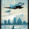 Come See Austin Texas RF-4C Come See Austin Tx RF-4C SP00591-vintage-military-aviation-travel-poster-art-print-gift