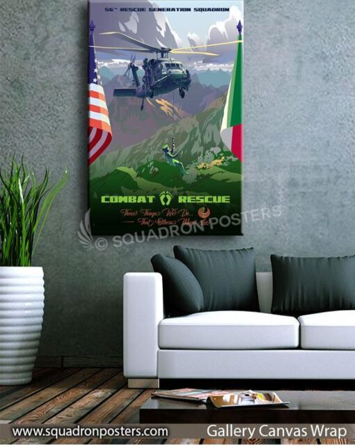 Aviano AB Italy 56th RGS Art - Squadron Posters