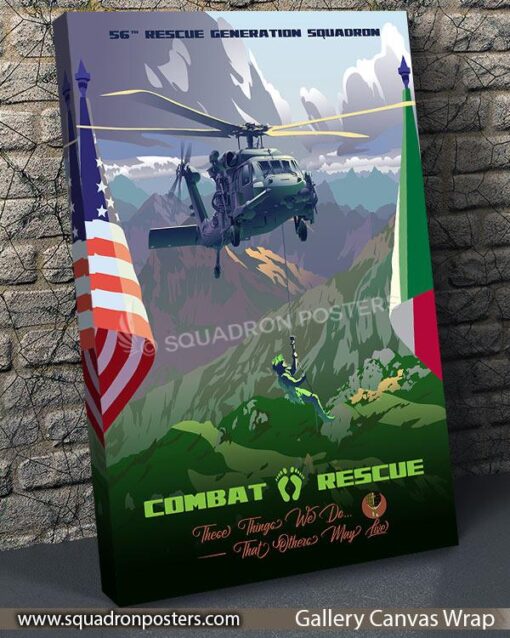 Aviano AB Italy 56th RGS Art - Squadron Posters