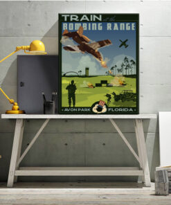 Avon Park AF Range Florida vintage style military aviation canvas art by Squadron Posters SP01571