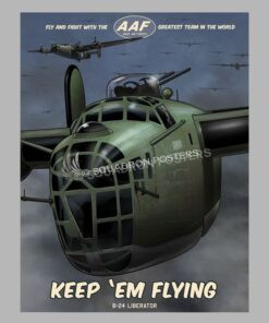 B-24 Liberator b-24_poster_sp01222-featured-aircraft-lithograph-vintage-airplane-poster-art