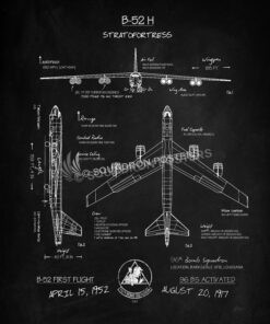 B-52 96th Bomb Squadron Blackboard Art