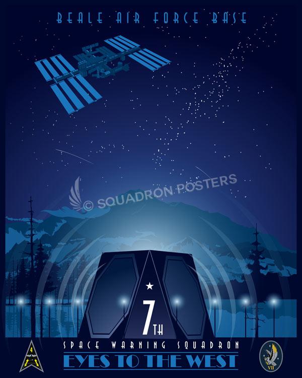 Beale-AFB-7th-SWS-new-patches-featured-aircraft-lithograph-vintage-airplane-poster