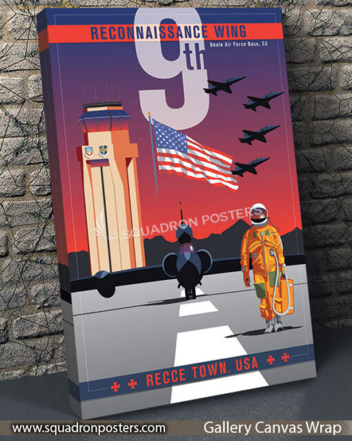 Beale AFB 9th Reconnaissance Wing Squadron Posters