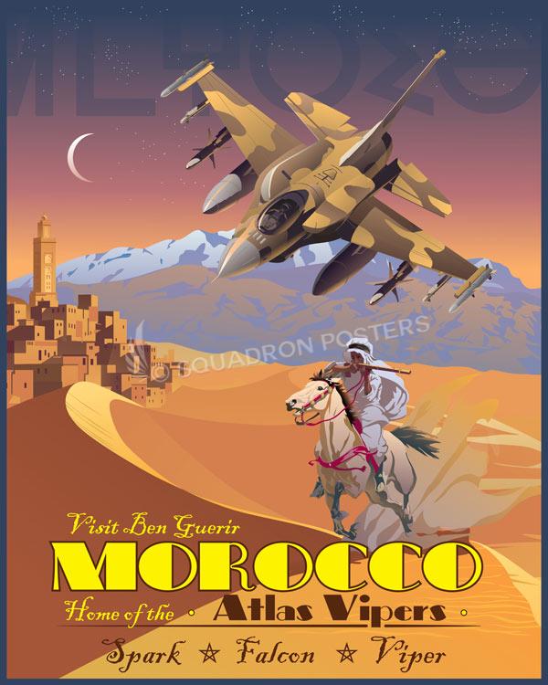 Ben Guerir Morocco 6th BAFRA Art by - Squadron Posters!