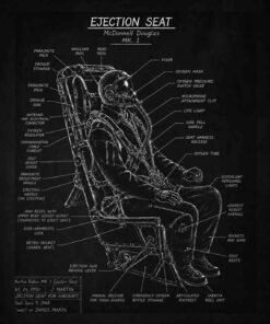 MK 1 Ejection Seat Blackboard Art