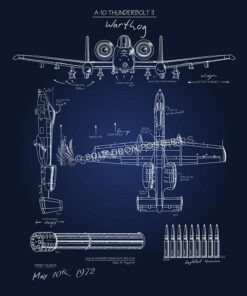 A-10 Blueprint Art